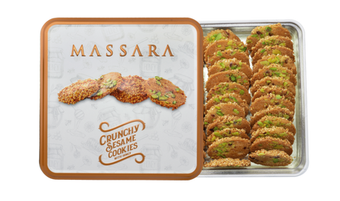 Massara Crunchy Sesame Cookies (Metal Packaging) 200 g