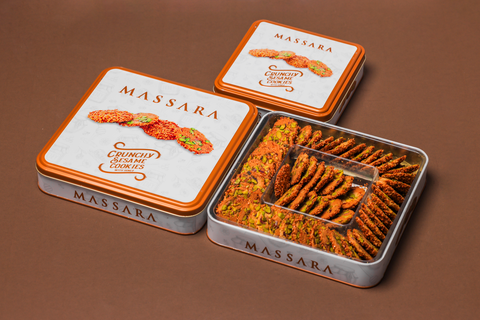 Massara Crunchy Sesame Cookies (Metal Packaging) 200 g