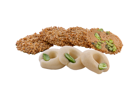 Massara Joyful White Butter Crunchy Sesame Cookies (Metal Packaging) 400 g