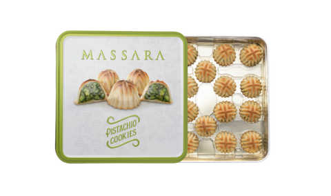 Massara Pistachio Cookies Metal Packaging 320g