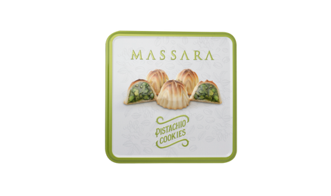 Massara Pistachio Cookies Metal Packaging 320g