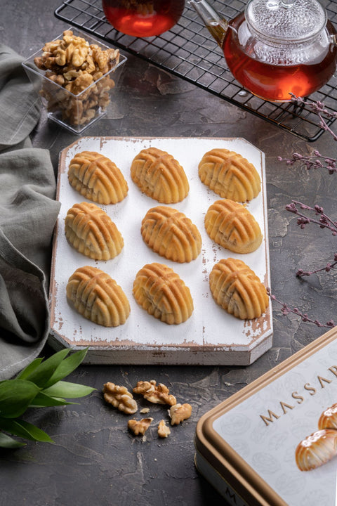 Massara Walnut Cookies Metal Packaging 400g