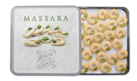 Massara White Butter Cookies (Metal Packaging) 400 g