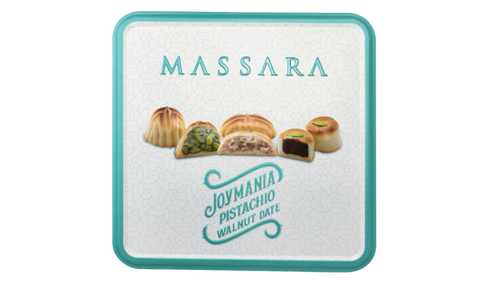Massara Joymania Pistachio, Walnut, Date Metal Packaging 400g