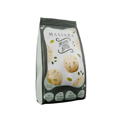 Massara White Cookie Bites 100 g