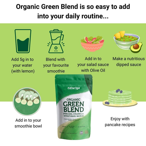 Naturiga Organic Green Blend (100 Gr)