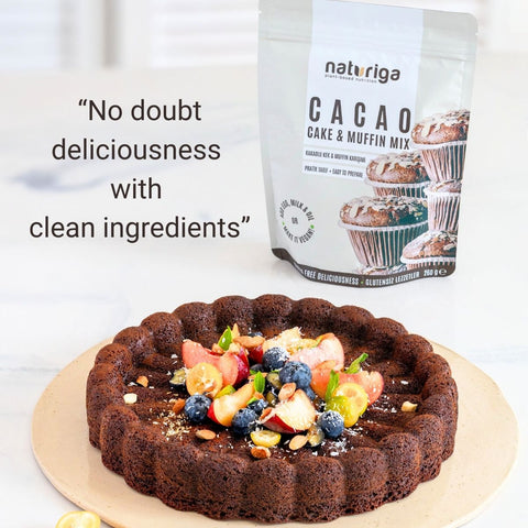 Naturiga Gluten Free Cacao Cake Mix (260 Gr)