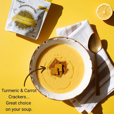 Naturiga Gluten Free Turmeric & Carrot Crackers (40 Gr)