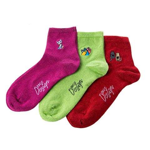 Biggdesign Glitter Women's Socks Set