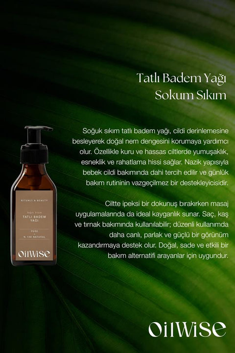 Oilwise Tatlı Badem Yağı 100 ml