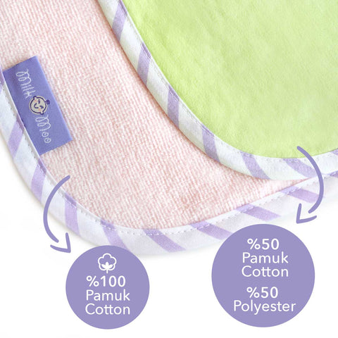 Milk&Moo Towel Bib Set of 2 Sprat Frog and Chinchilla