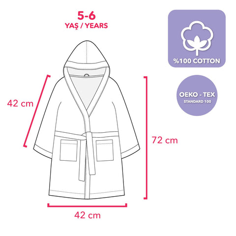 Milk&Moo Little Mermaid Kids Robe