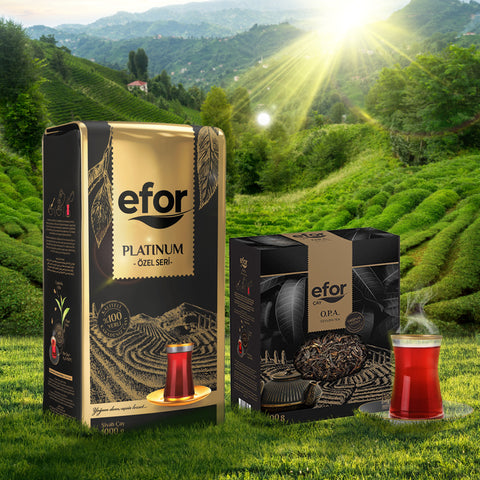 Efor Çay Platinum 500 gr - Efor Opa Ceylon 400 gr Dökme Çay-Set