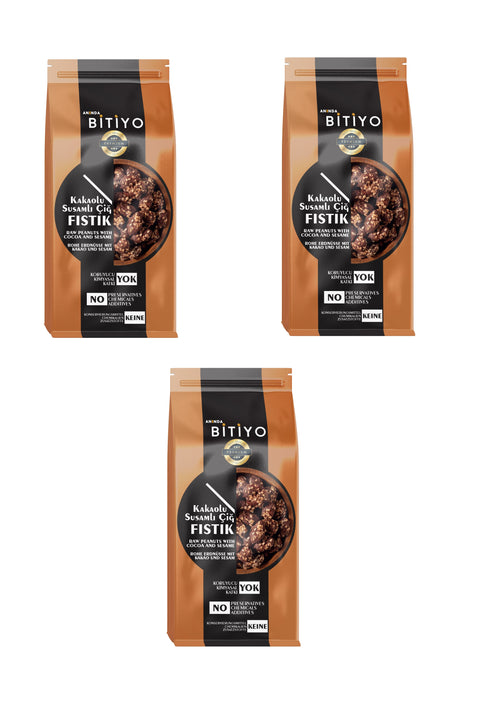 Anında Bitiyo Sesame Raw Peanuts 90g x 3 pieces