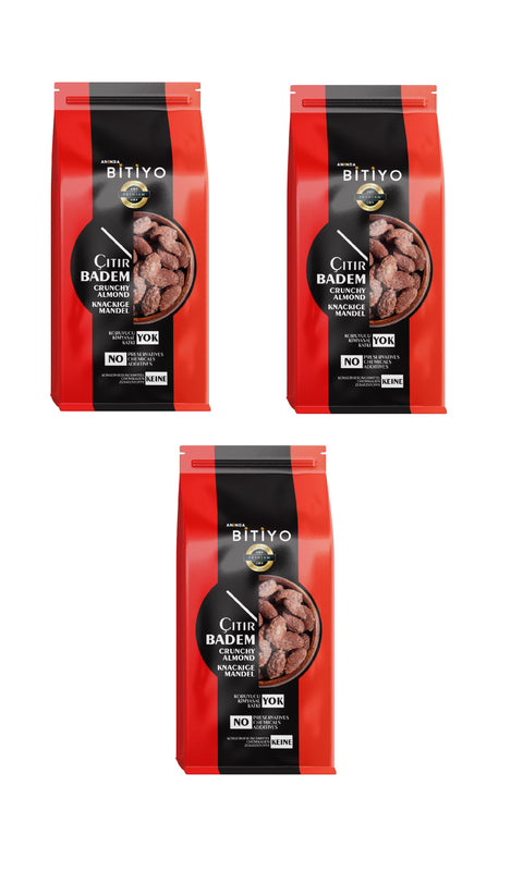 Anında Bitiyo Crispy Almonds 90 gm x 3 pieces