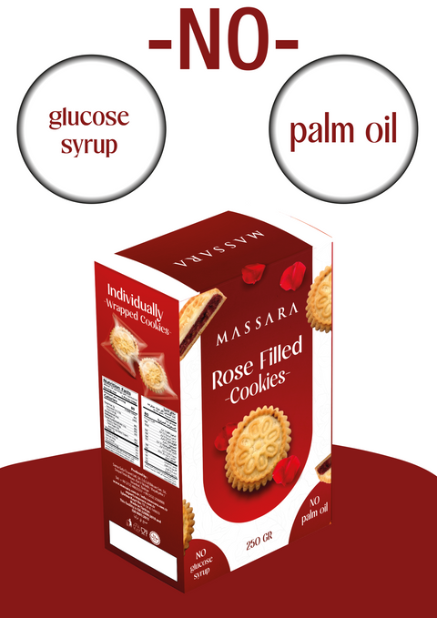 Massara Wrapped Rose Filled Cookies 250 g