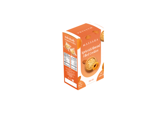 Massara Wrapped Apricot&Almond Filled Cookies 250 g