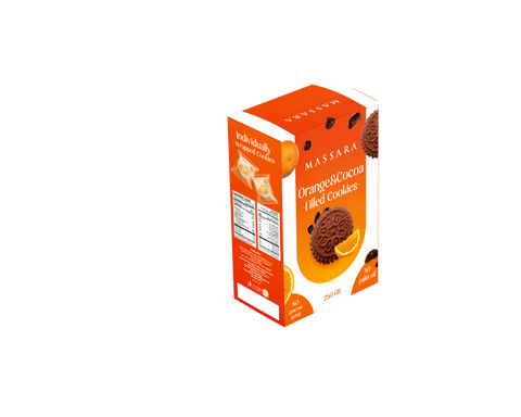 Massara Wrapped Orange&Cocoa Filled Cookies 250 g