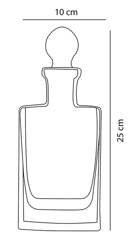 Paşabahçe 90321 Scotland Handmade Whiskey Bottle, 750 cc