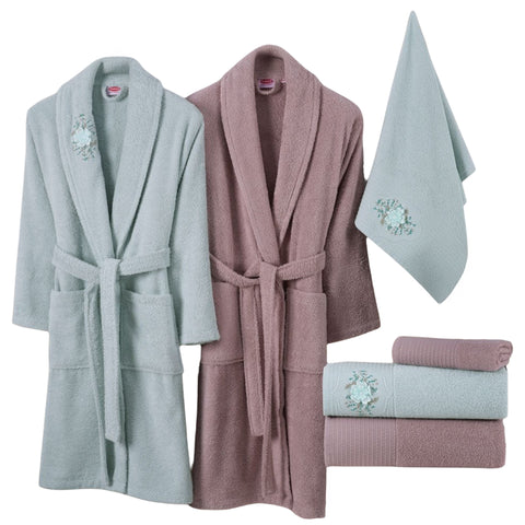 Hobby Line - Cotton Bathic Set - S. Green K. Beige