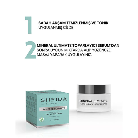 Sheida Mineral Ultimate Toparlayıcı Ve Yaşlanma Karşıtı Gündüz Ve Gece Kremi 50 ml