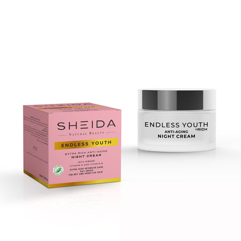 Sheida Endless Youth Yaşlanma Karşıtı Ekstra Zenginleştirilmiş Gece Kremi 50 ml - Kuru & Hassas Ciltler
