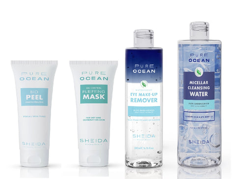 Sheida Pure Ocean Make-up, Facial Cleansing and Peeling Set