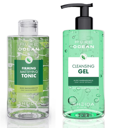 Sheida Pure Ocean Facial Cleansing Set - For Oily and Combination Skin