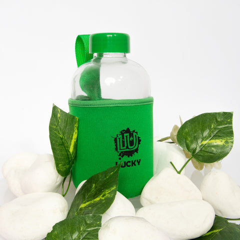 Biggdesign Moods Up Lucky Glass Flask with Neoprene Cover 600 Ml