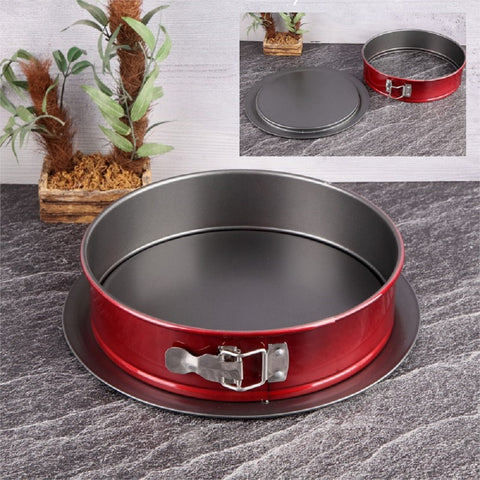 Keep London Kitchen Shiny Red 26 cm Carbon Steel Springform Cake Mold