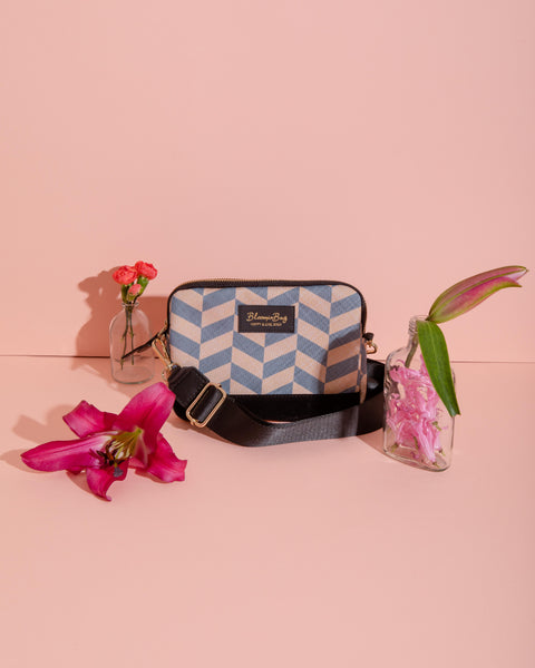 Bloominbag Smokey Chevron Crossbody Bag