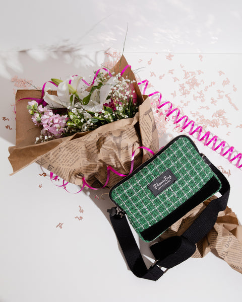 Bloominbag Shepherd Tweed Crossbody Bag