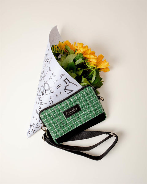 Bloominbag Shepherd Tweed Crossbody Bag