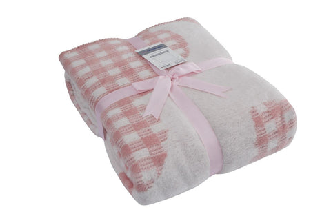 Dinarsu Double Cotton Blanket Bella Pink