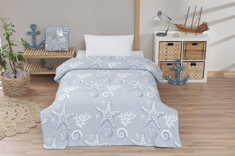 Dinarsu Single Cotton Blanket Sandy