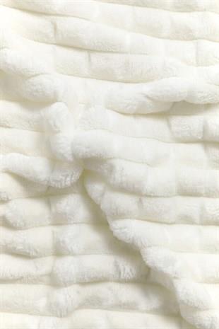 Merinos Modern Line 3 Piece Double Blanket Set Bone