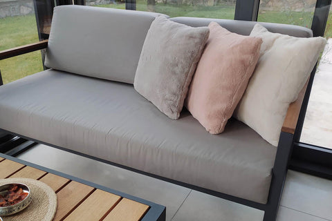 Aksu Collection Filled Throw Pillow 45X45 Powder