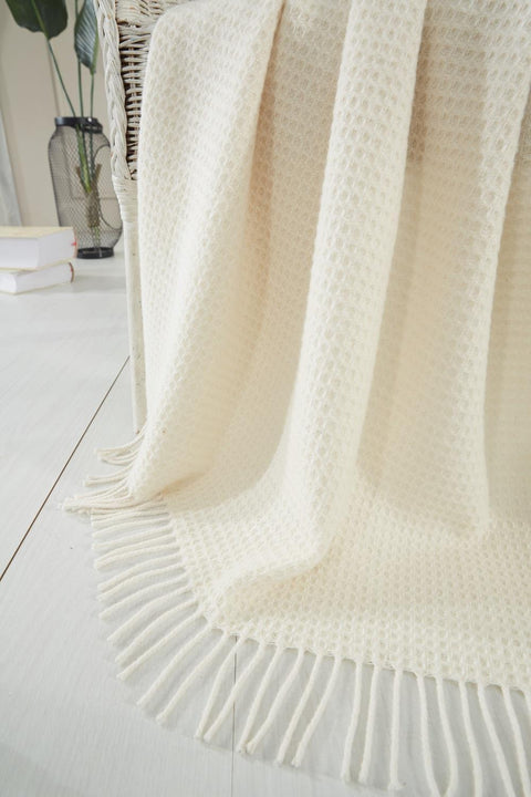 Dolce Bonita Home Wool TV Blanket 130x170 Nude