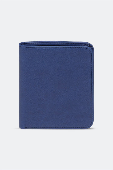 Case Look Men's Blue Color Folding Wallet Oliver 02