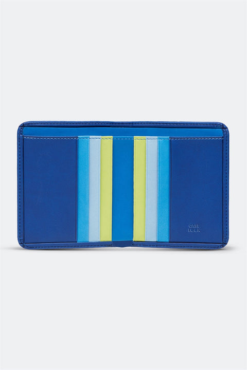 Case Look Men's Navy Blue Folding Wallet Oliver 03