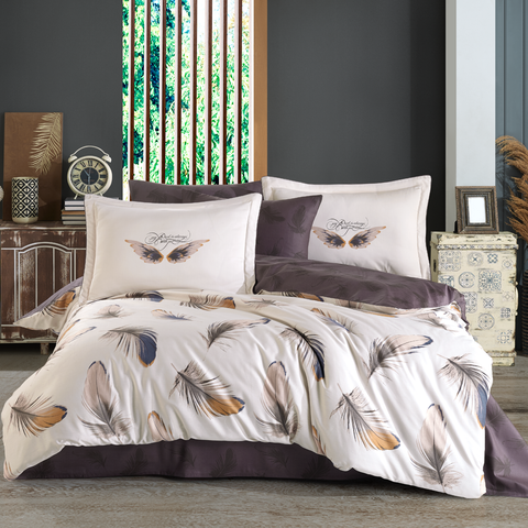 Hobby Paradise Cream - Satin Double Sleeping Set