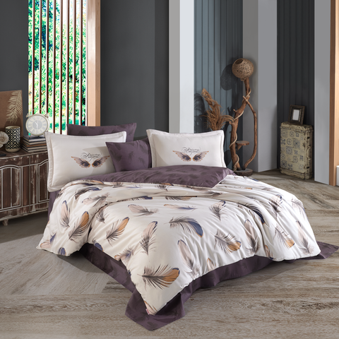 Hobby Paradise Cream - Satin Double Sleeping Set