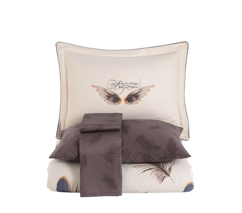 Hobby Paradise Cream - Satin Double Sleeping Set