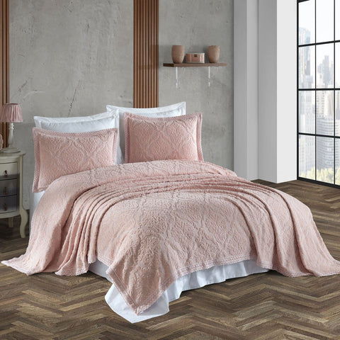 Hobby Hera Bedspread - Royal Salmon