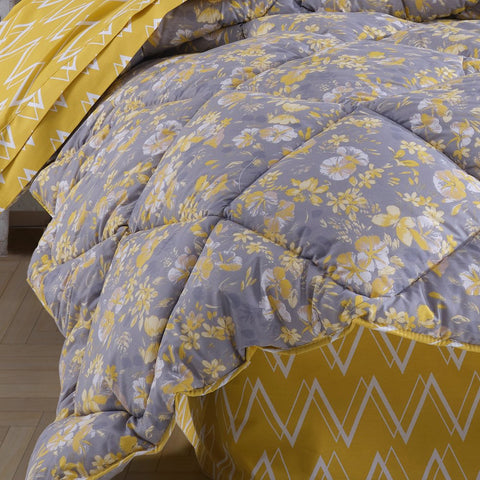 Hobby Alanza Yellow - Poplin Double Sleep Set