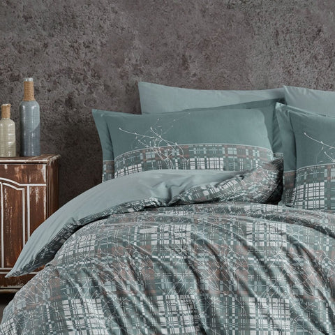 Hobby Lucia Green - Poplin Double Duvet Cover Set