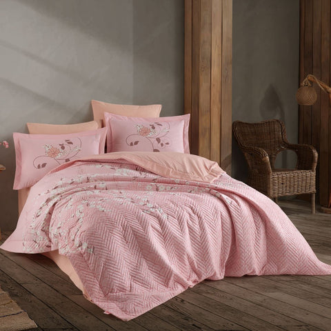 Hobby Missy Pudra - Double Poplin Quilted Duvet Cover Set