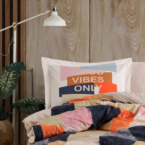 Hobby Bermuda Orange - Poplin Studio Single Duvet Cover Set