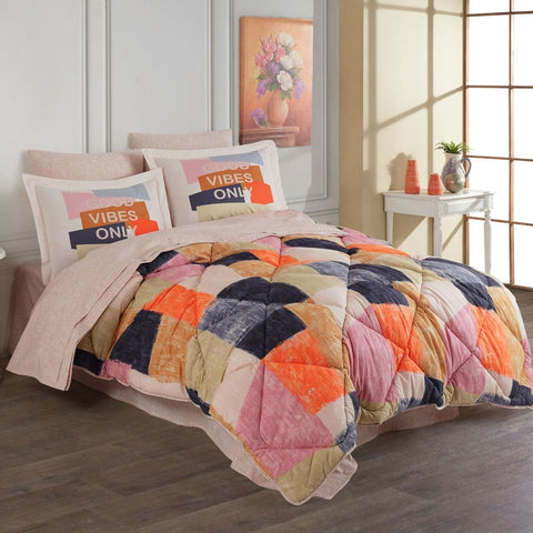 Hobby Bermuda Oranj - Poplin Studio Tek Kişilik Uyku Seti