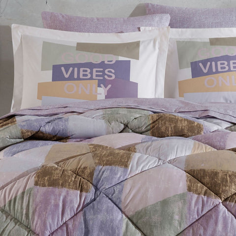 Hobby Bermuda Lila - Poplin Studio Tek Kişilik Uyku Seti